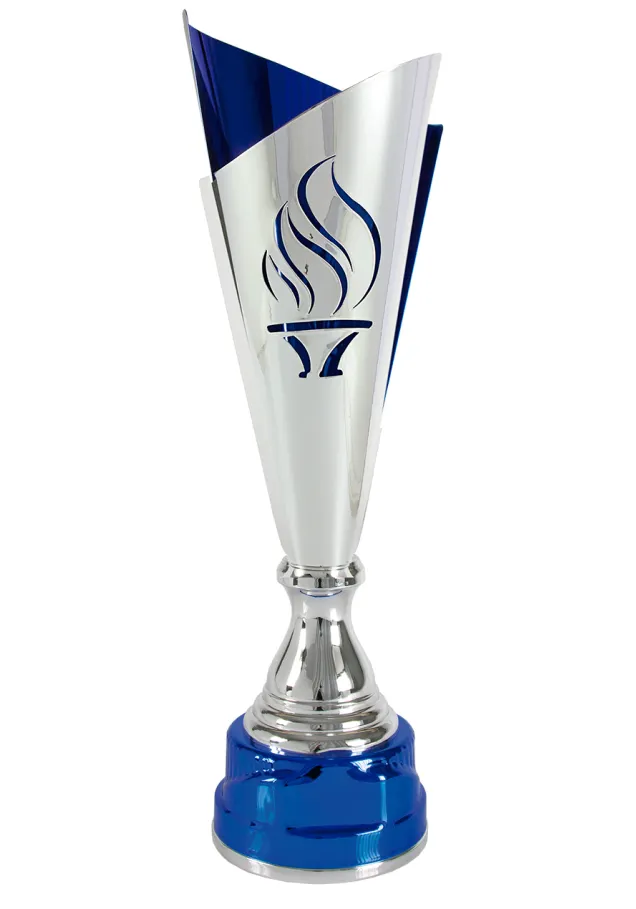 Blau und Silber Fackel Cup