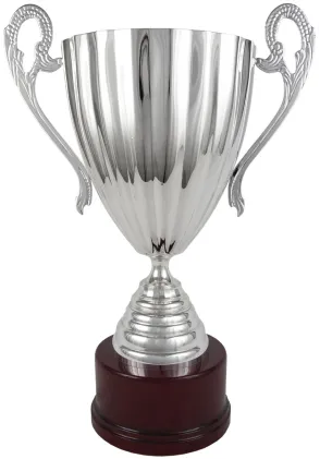 Cup Silber Kelch gekreuzten Linien