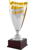 Trofeo copa semiabierta laurel bicolor Thumb
