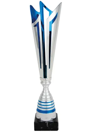 schneiden zwei Cup Silber und Gold Blätter