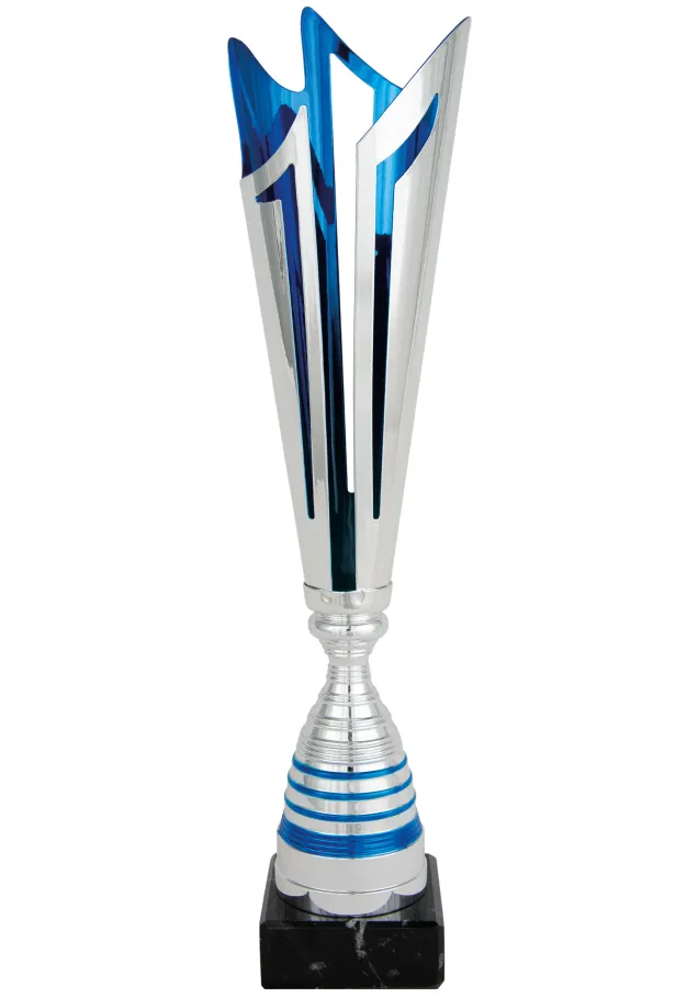 schneiden zwei Cup Silber und Gold Blätter