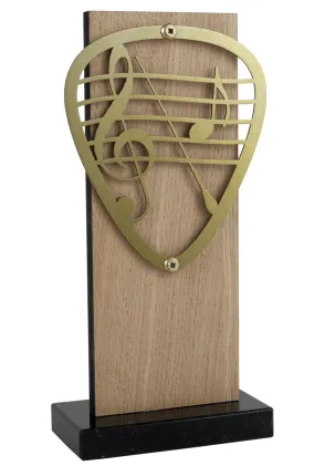 Goldene Trophäe mit Karaoke-Disc