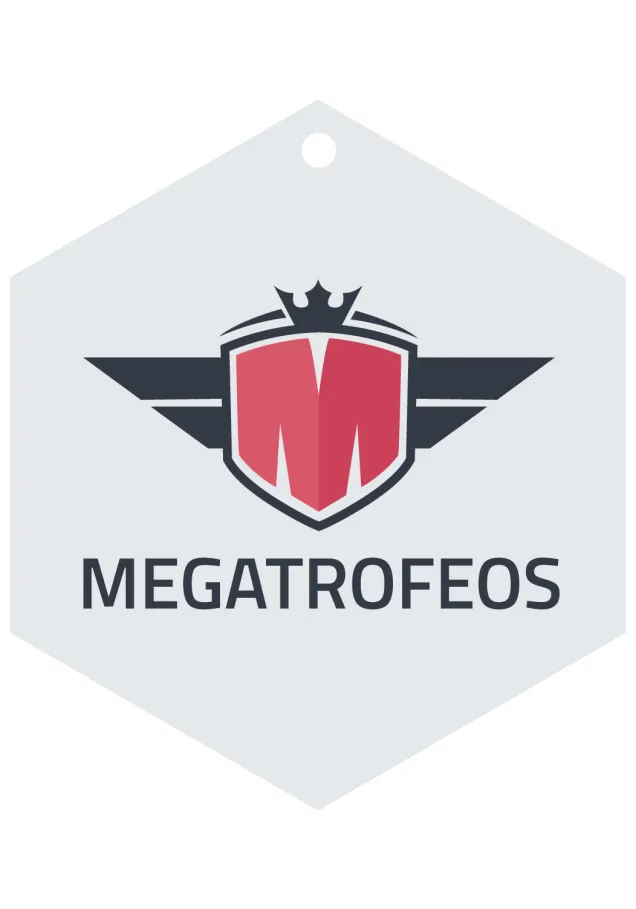 Methacrylat-Medaille mit Rautenform