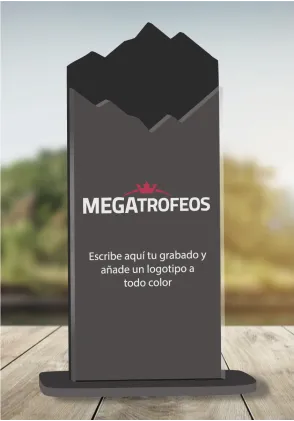 Methacrylat-Trophäe formt Berge