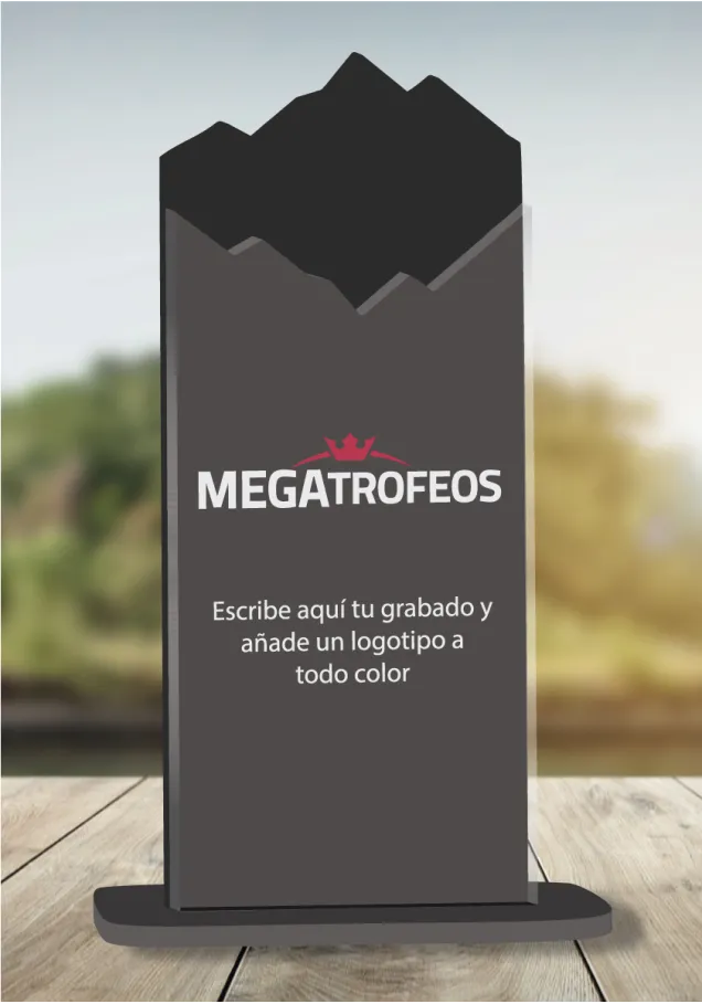 Methacrylat-Trophäe formt Berge