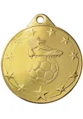 Fußballmedaille mit Ball im Hochrelief Thumb