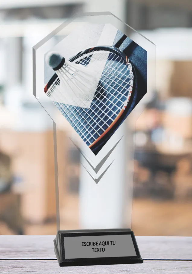 Badminton Personalisierte Trophäe