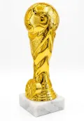 Trofeo copa de futbol en pvc dorado Thumb