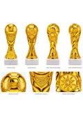 Trofeo copa de futbol en pvc dorado Thumb