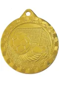 Medalla deportiva de fútbol color oro Thumb