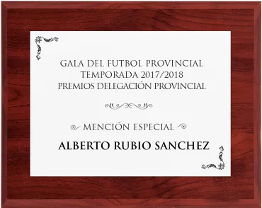 Weiße Gedenktafel aus Holz