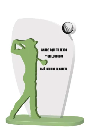 Golftrophäe aus Methacrylat