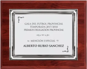 Große silberne Gedenktafel