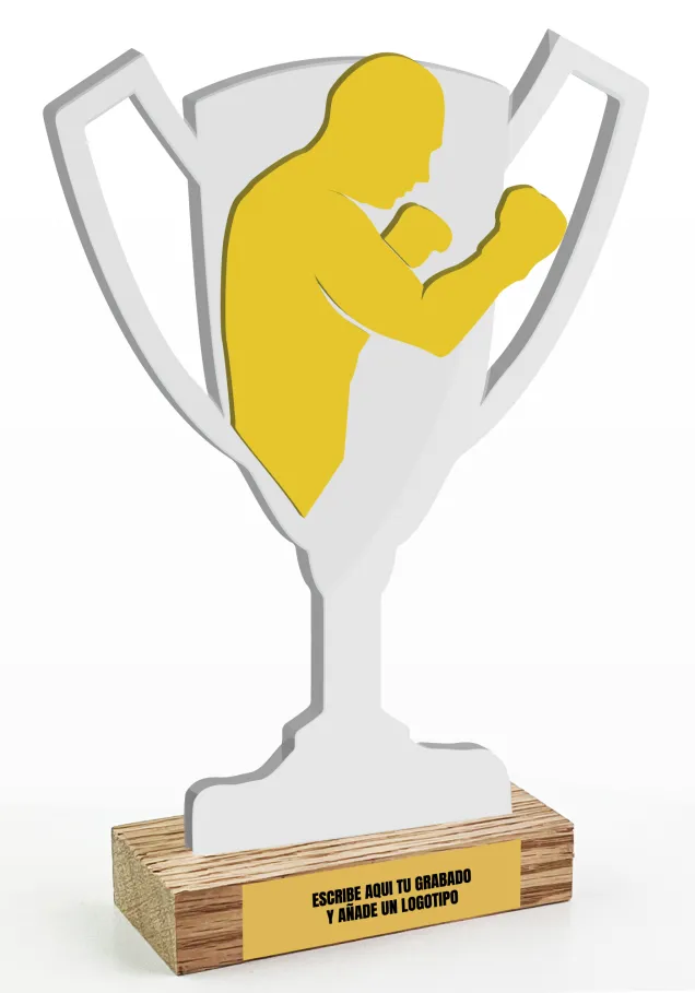 Trophäe in Form eines Boxpokals