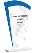 Trofeo metacrilato blanco en abanico Thumb