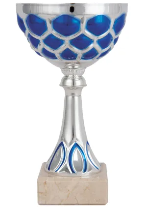 Blau gepunktete Trophäe