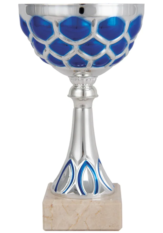 Blau gepunktete Trophäe