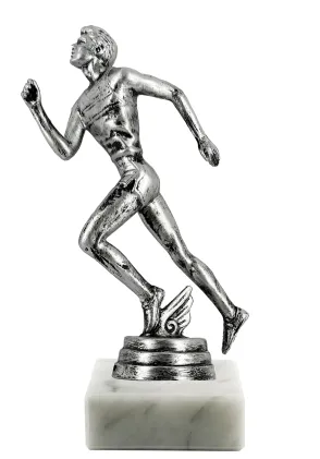 Langlauf-Trophäe mit Silhouette aus Kunstharz