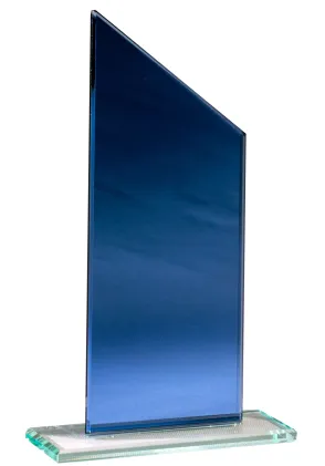 blaue Kristalltrophäe