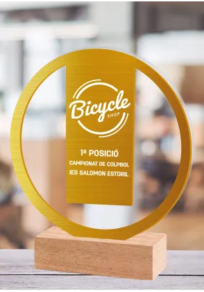 Personalisierte goldene Hoop-Trophäe