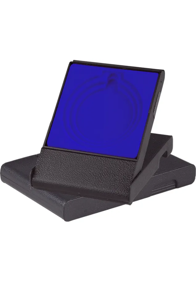 Blaues Medaillenetui