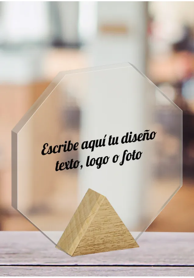 benutzerdefinierte achteckige Trophäe