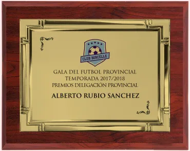 Große goldene Gedenktafel mit Rand