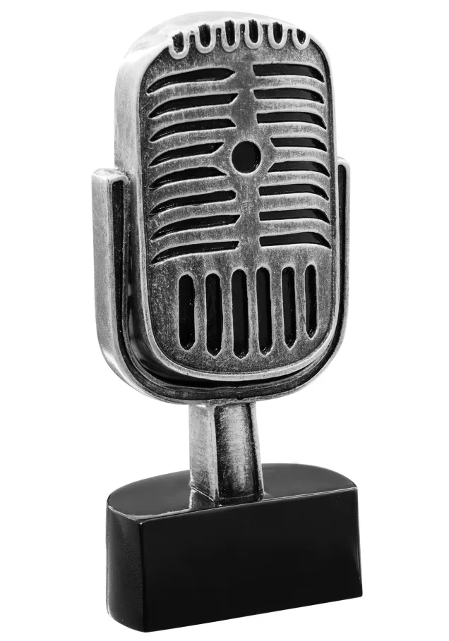 Musiktrophäe mit Mikrofon