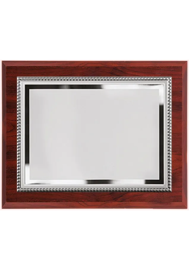 Große Gedenktafel mit silbernem Rand