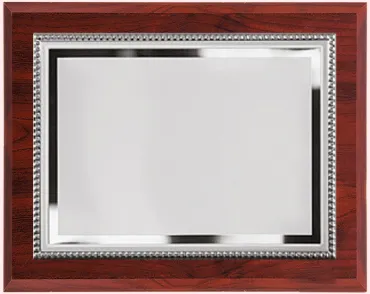 Große Gedenktafel mit silbernem Rand