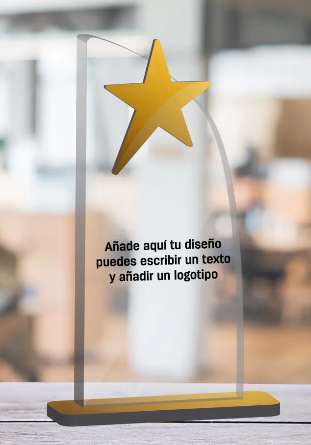 Sterntrophäe aus Acryl