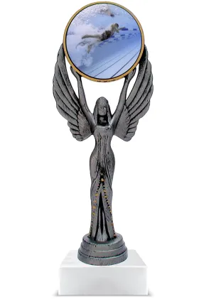 Personalisierte Schwimmtrophäe aus Kunstharz