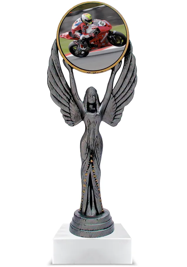 Maßgefertigter Motorradpokal aus Kunstharz