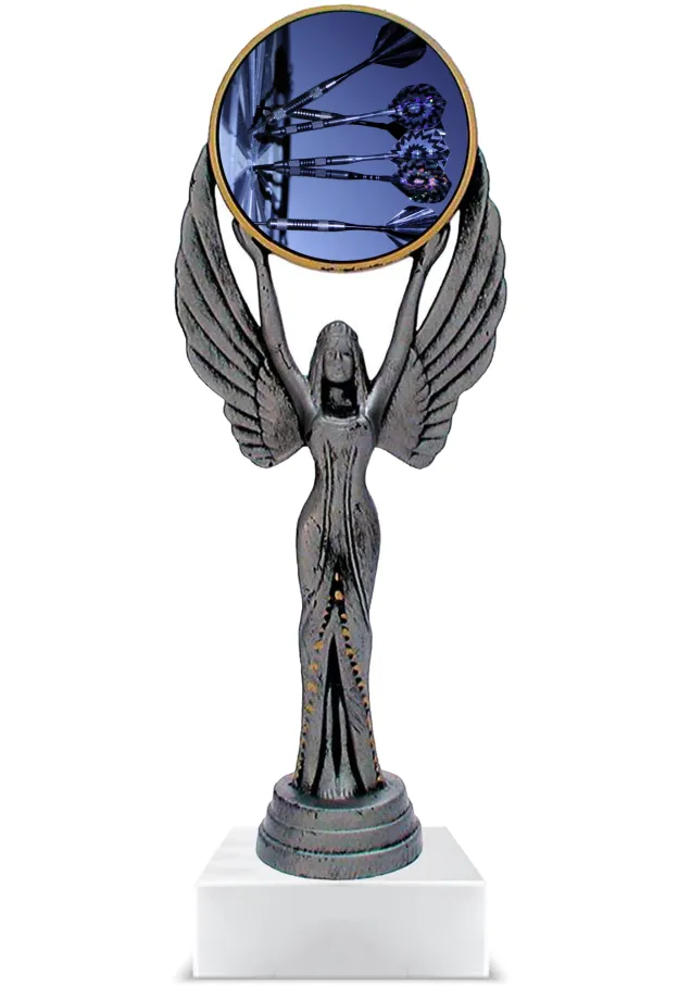 Maßgefertigter Dart-Pokal aus Kunstharz