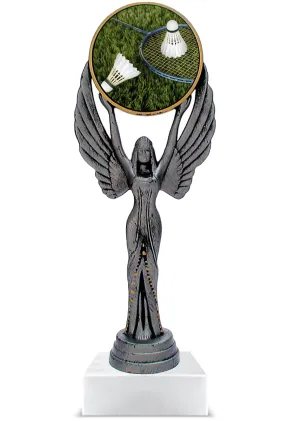 Maßgefertigter Badmintonpokal aus Kunstharz