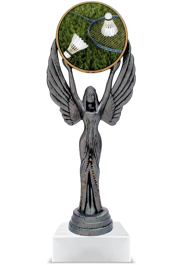 Maßgefertigter Badmintonpokal aus Kunstharz