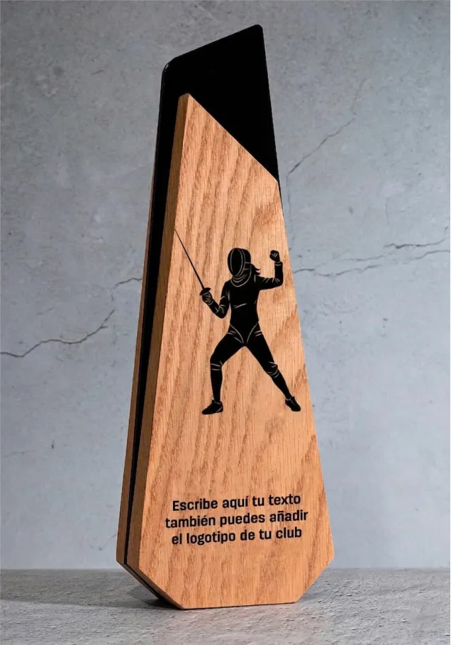 Trophäe aus Holzzäunen