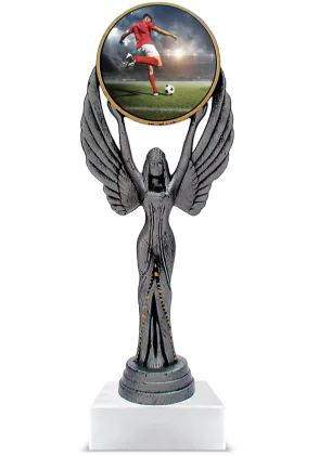 Personalisierter Fußballpokal aus Kunstharz