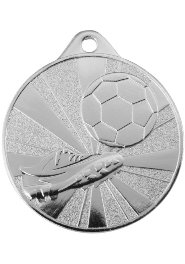 Fußballmedaille mit geprägtem Stiefel