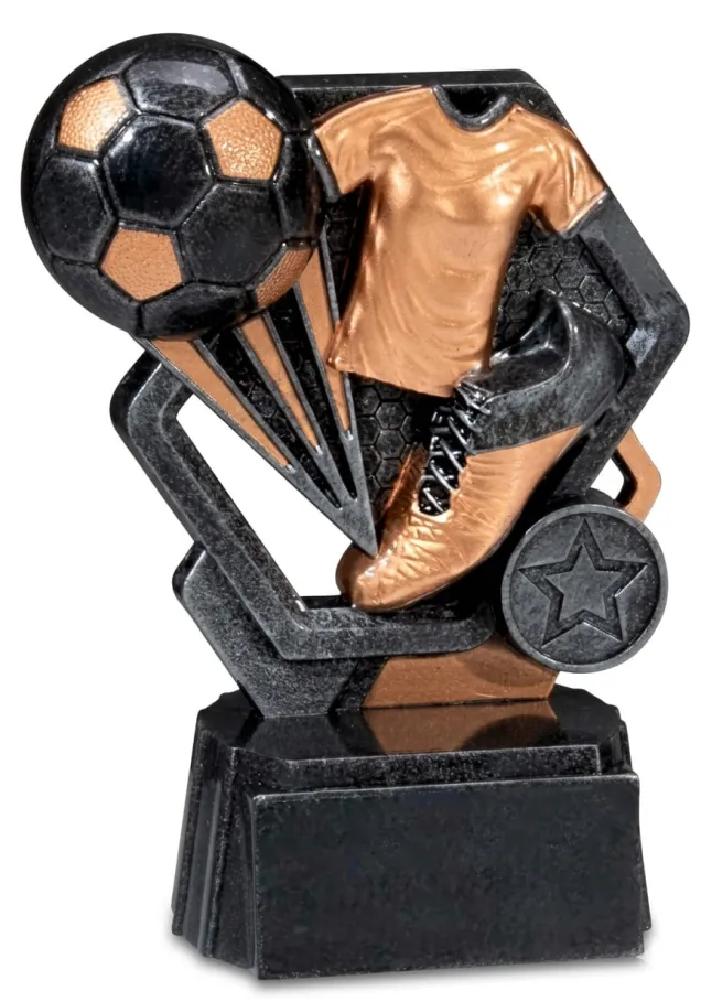 Fußballtrophäe aus Harz