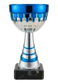 Trofeo Deportivo Copa Azul Metalizado para Campeonatos y Torneos Thumb