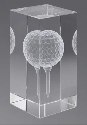 3D-Kristall-Trophäe Golf