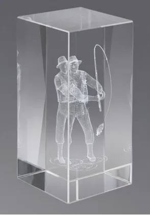 3D-Kristall-Trophäe Angeln