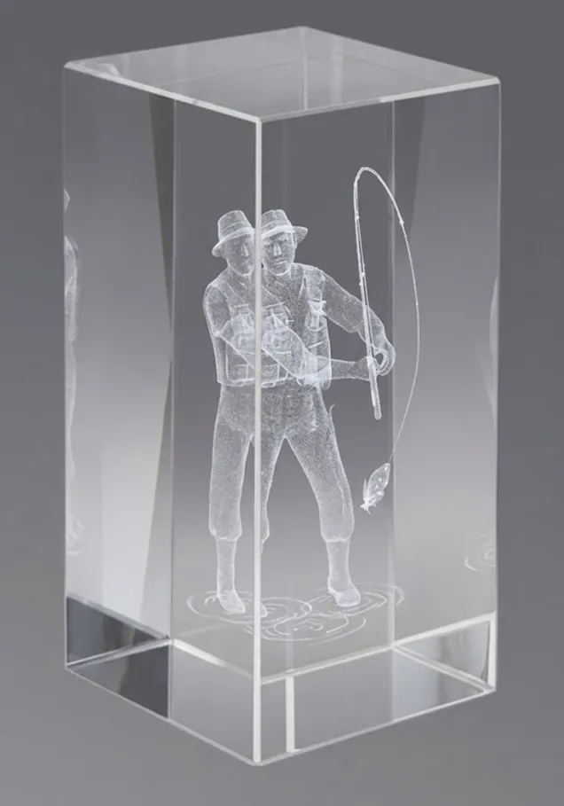 3D-Kristall-Trophäe Angeln