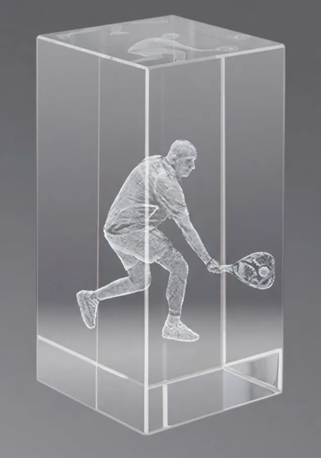 3D-Kristall-Trophäe Pádel