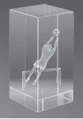 Trofeo cristal 3D Portero Thumb