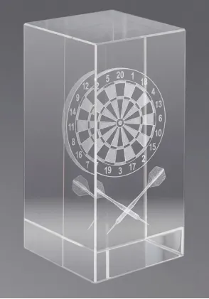 Kristalltrophäe 3D Darts