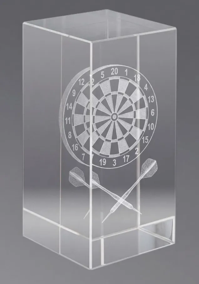 Kristalltrophäe 3D Darts