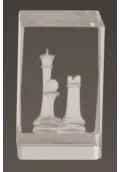 Trofeo cristal 3D Ajedrez Thumb