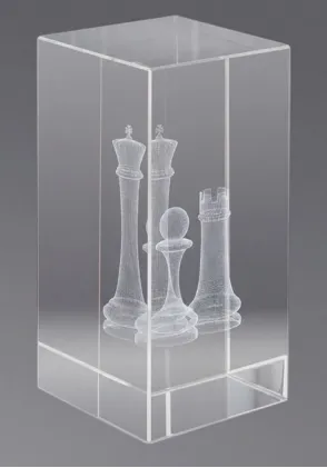 3D-Kristall-Trophäe Schach